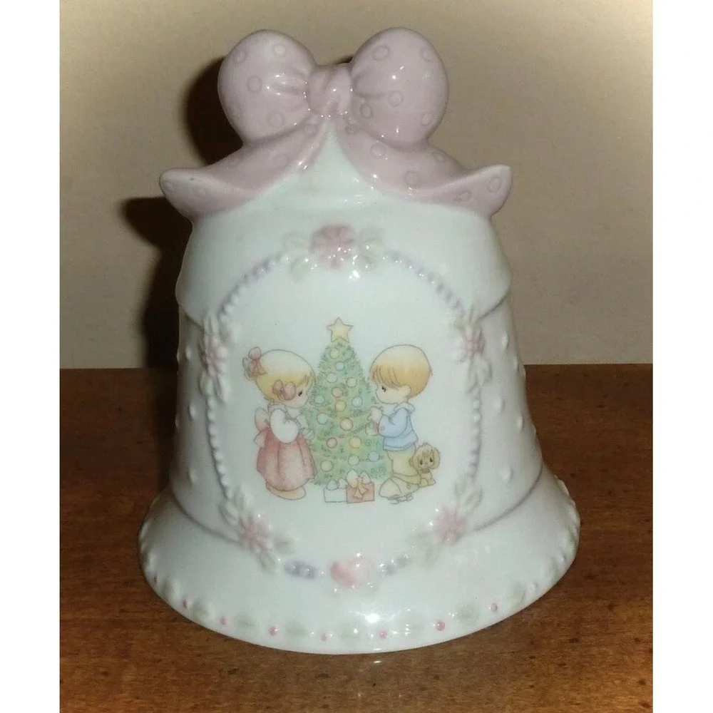 Vintage‎ 1997 Precious Moments Enesco Songs Of Joy Porcelain Christmas Bell
